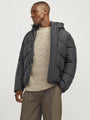 Jack & Jones WORLD Mens Puffer Jacket Asphalt