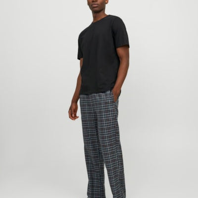 Jack & Jones BASIC TEE Mens Pyjama Set Black