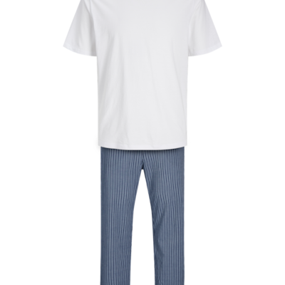 Jack & Jones BASIC TEE Mens Pyjama Set White