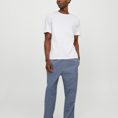 Jack & Jones BASIC TEE Mens Pyjama Set White