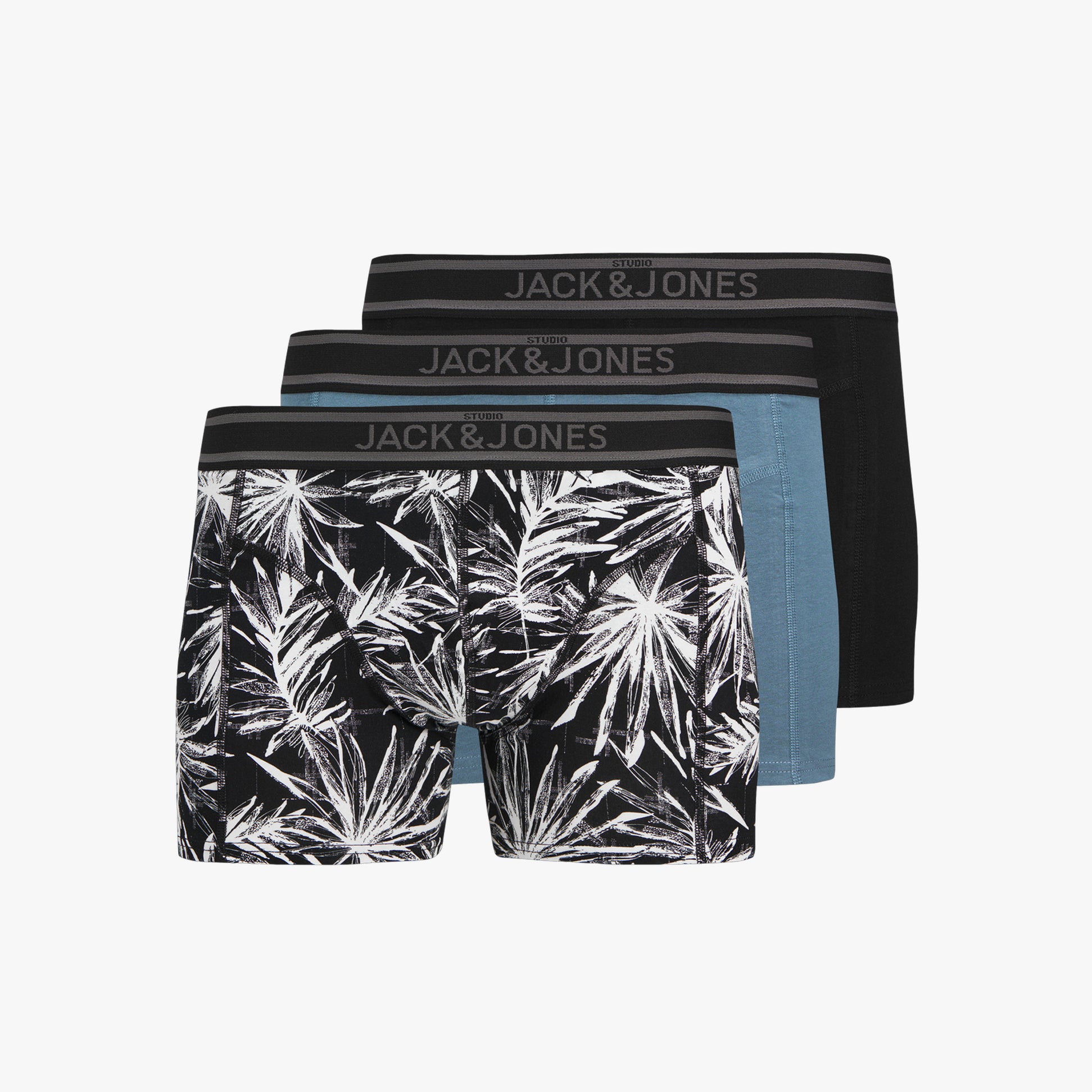 Jack & Jones JACRICHARD 3 Pack Mens Trunks Black