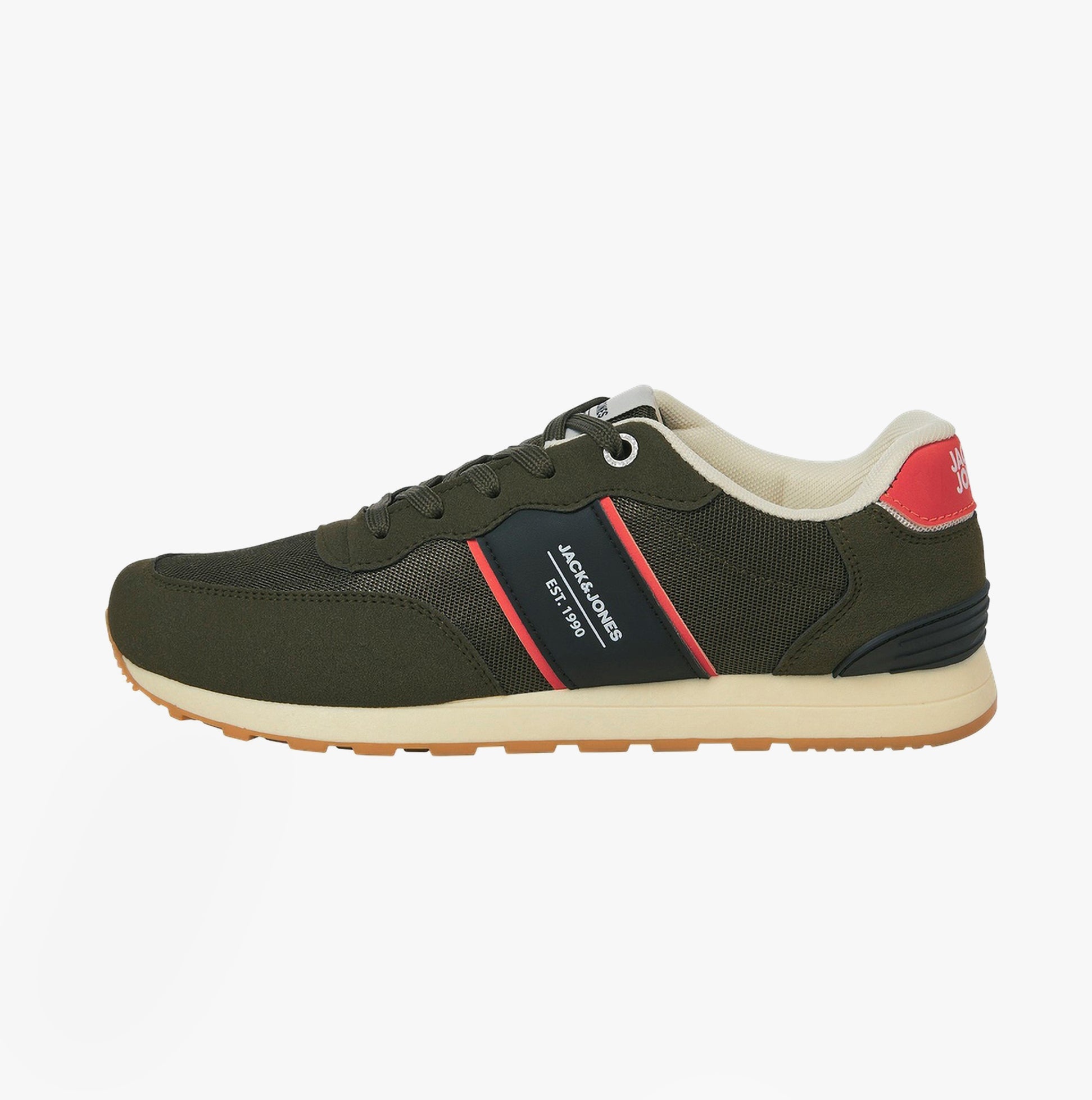 Jack & Jones SPIRIT RUNNER Mens Trainers Olive Night