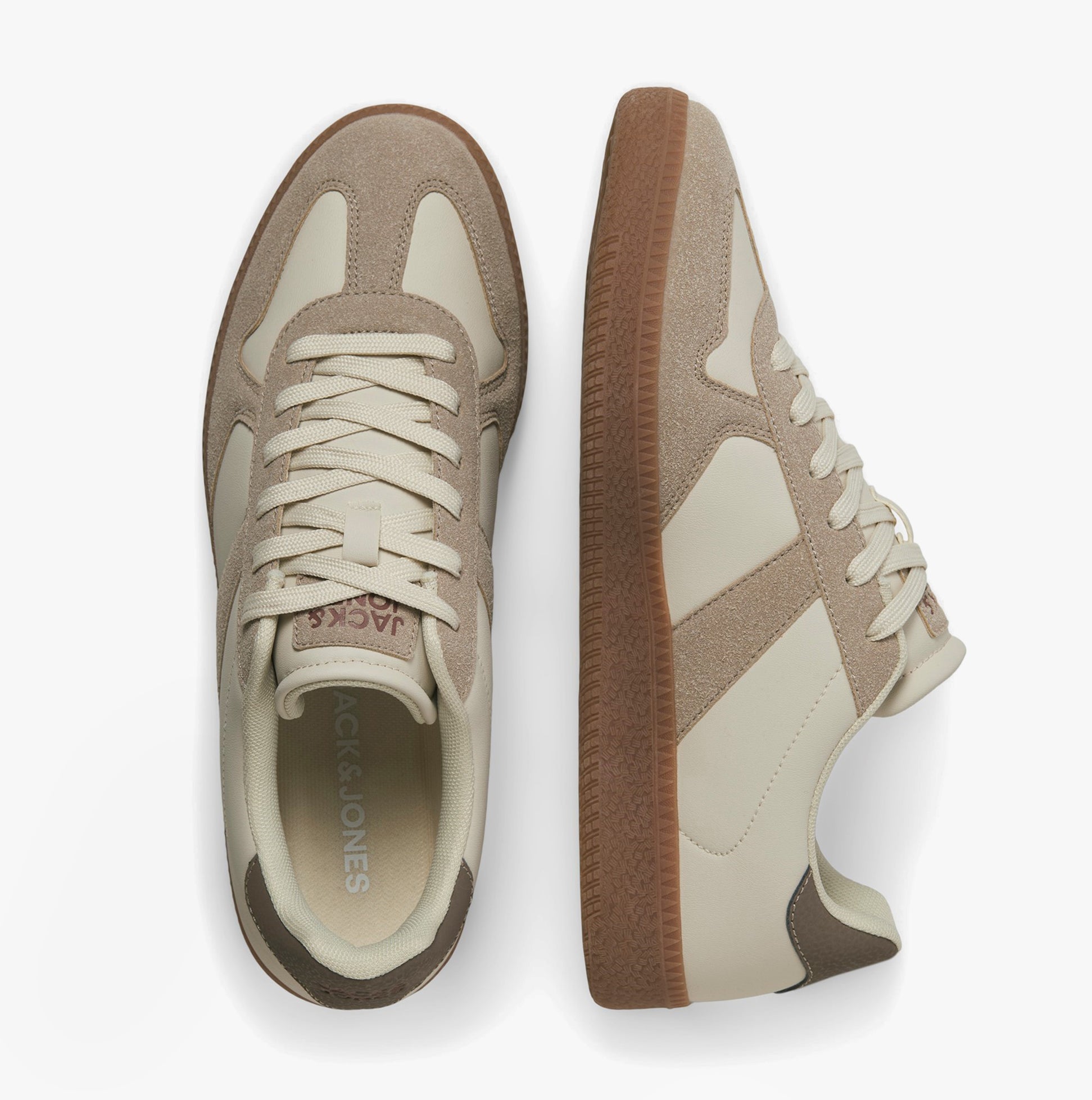 Jack & Jones VALENCIA Mens Trainers Fog Savannah Tan