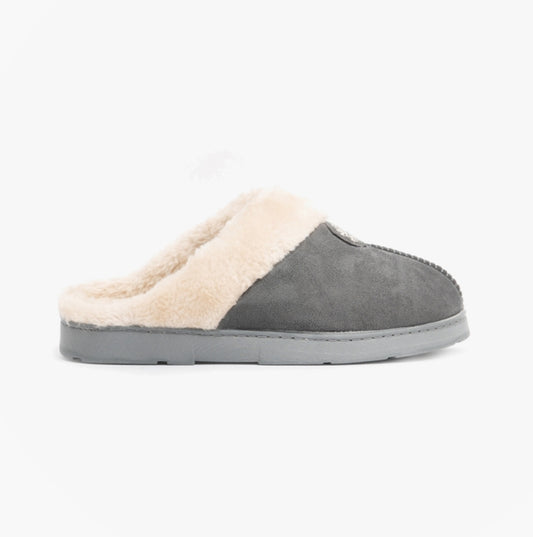 Jo & Joe SNUGGLE Womens Slippers Charcoal