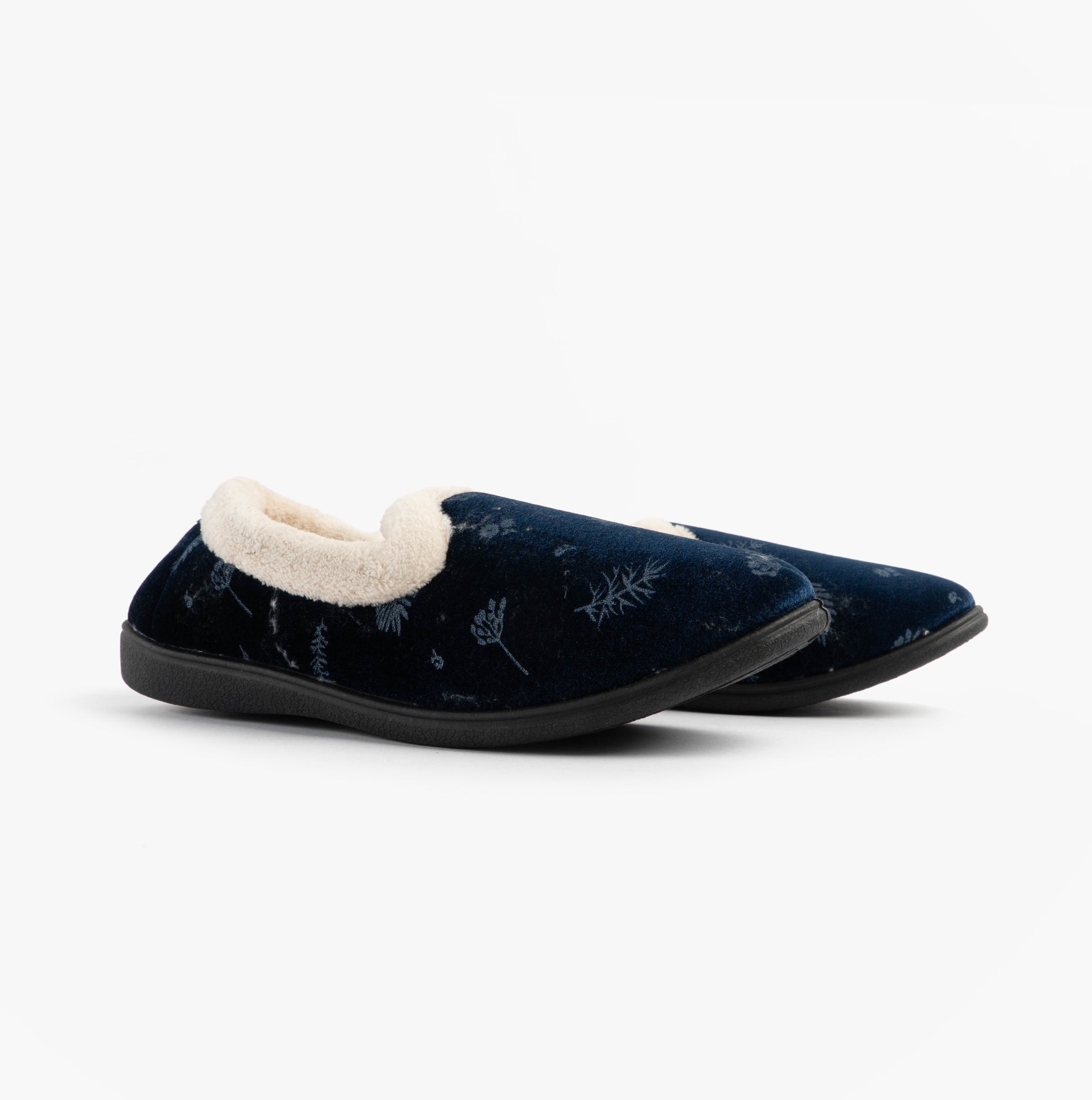 Jo & Joe ANNIE Womens Full Slippers Navy