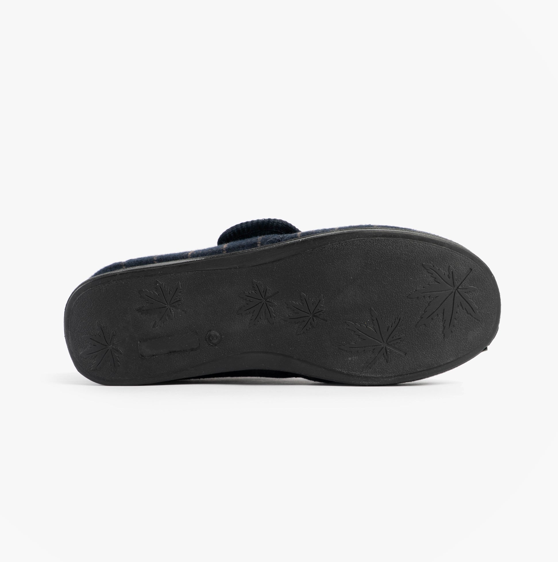 Jo & Joe DENNIS Mens Adjustable Full Slippers Navy