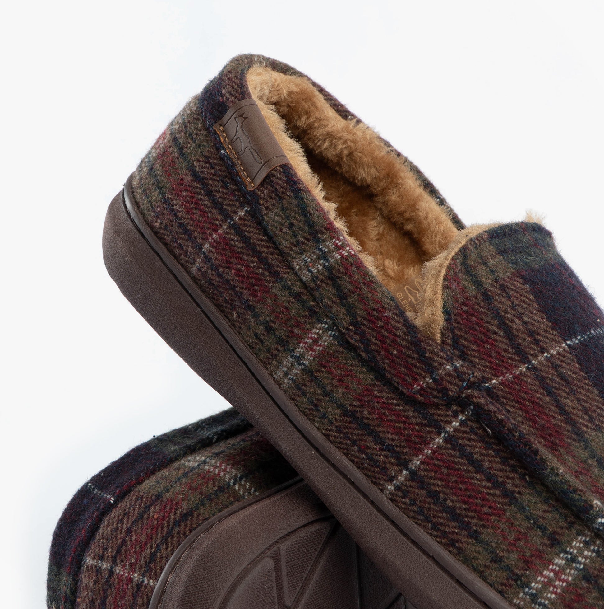 Jo & Joe GLENDALE Mens Moccasin Slippers Brown