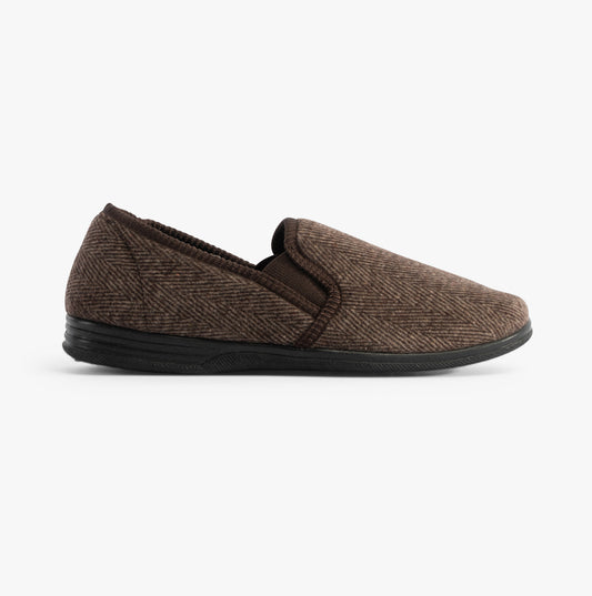 Jo & Joe HAIG Mens Slippers Brown