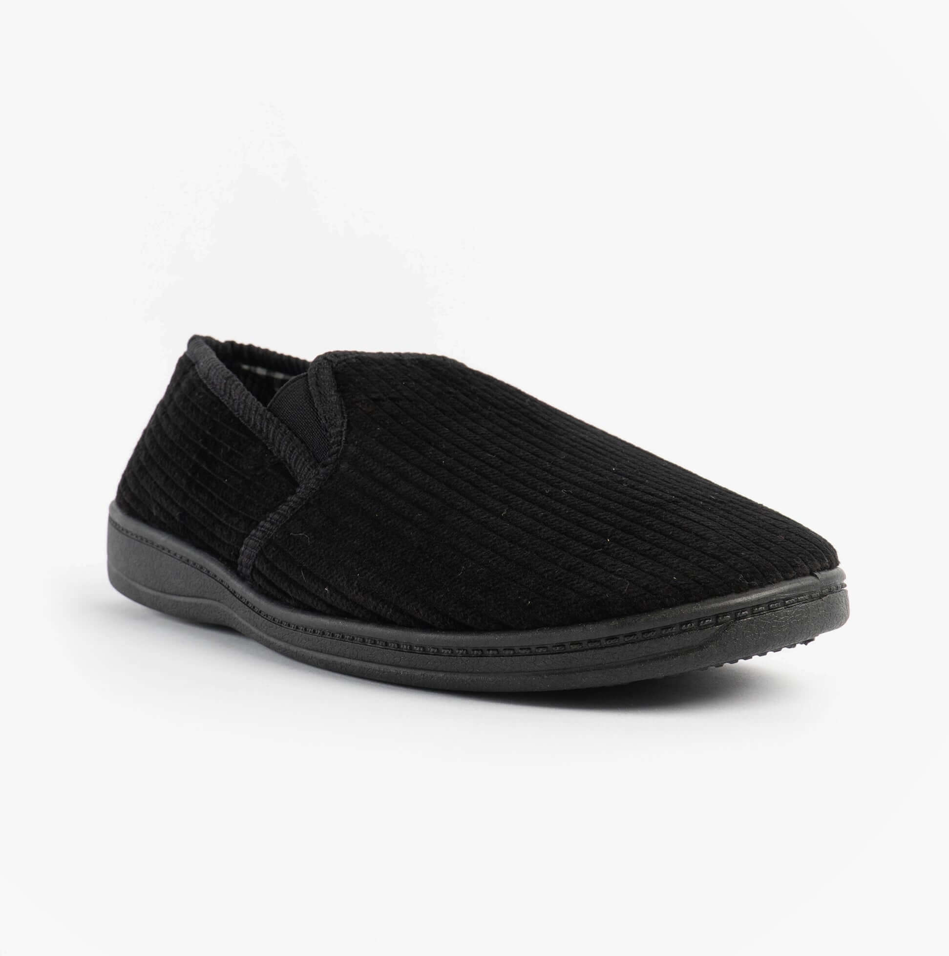 Jo & Joe HARRY Mens Full Slippers Black
