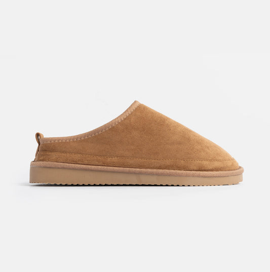 Jo & Joe KINROSS Mens Mule Slippers Chestnut