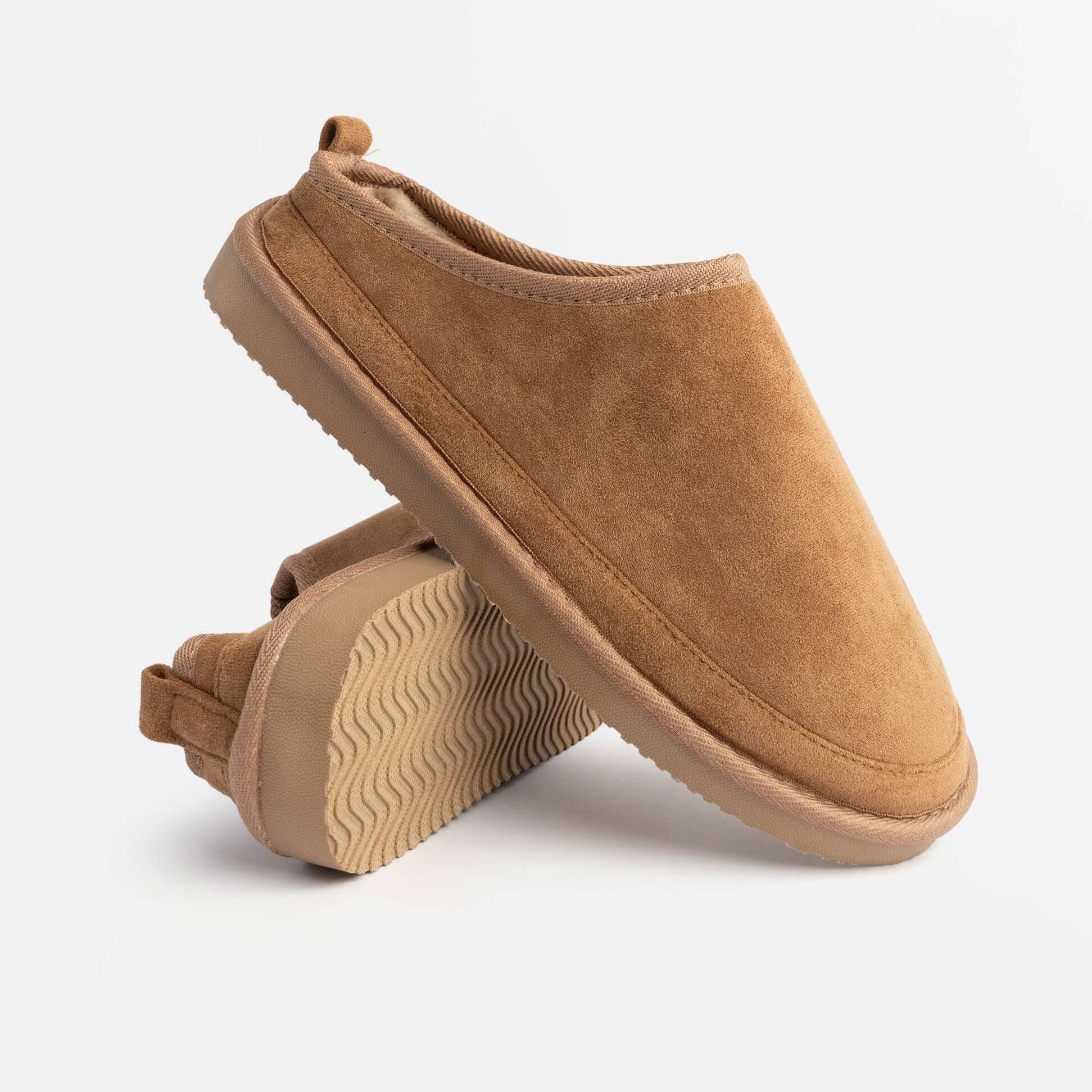 Jo & Joe KINROSS Mens Mule Slippers Chestnut