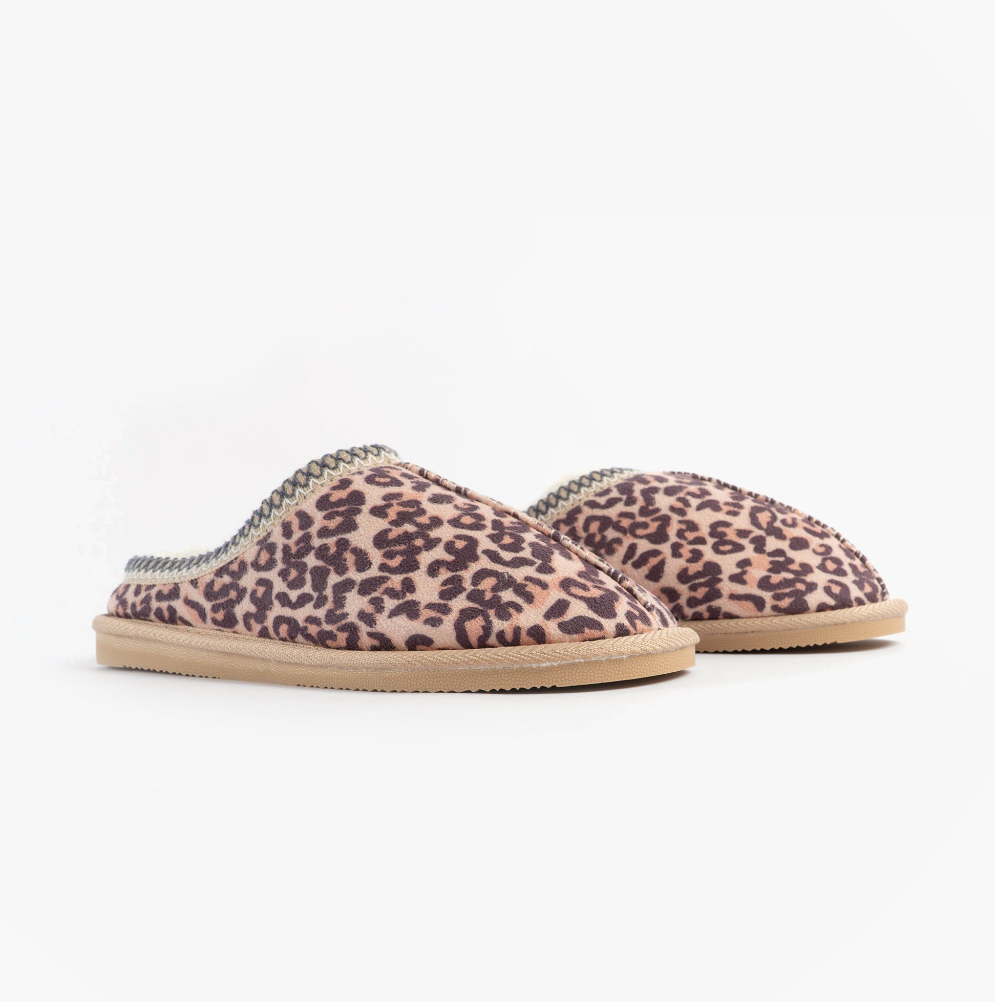 Jo & Joe KOALA Womens Mule Slippers Leopard