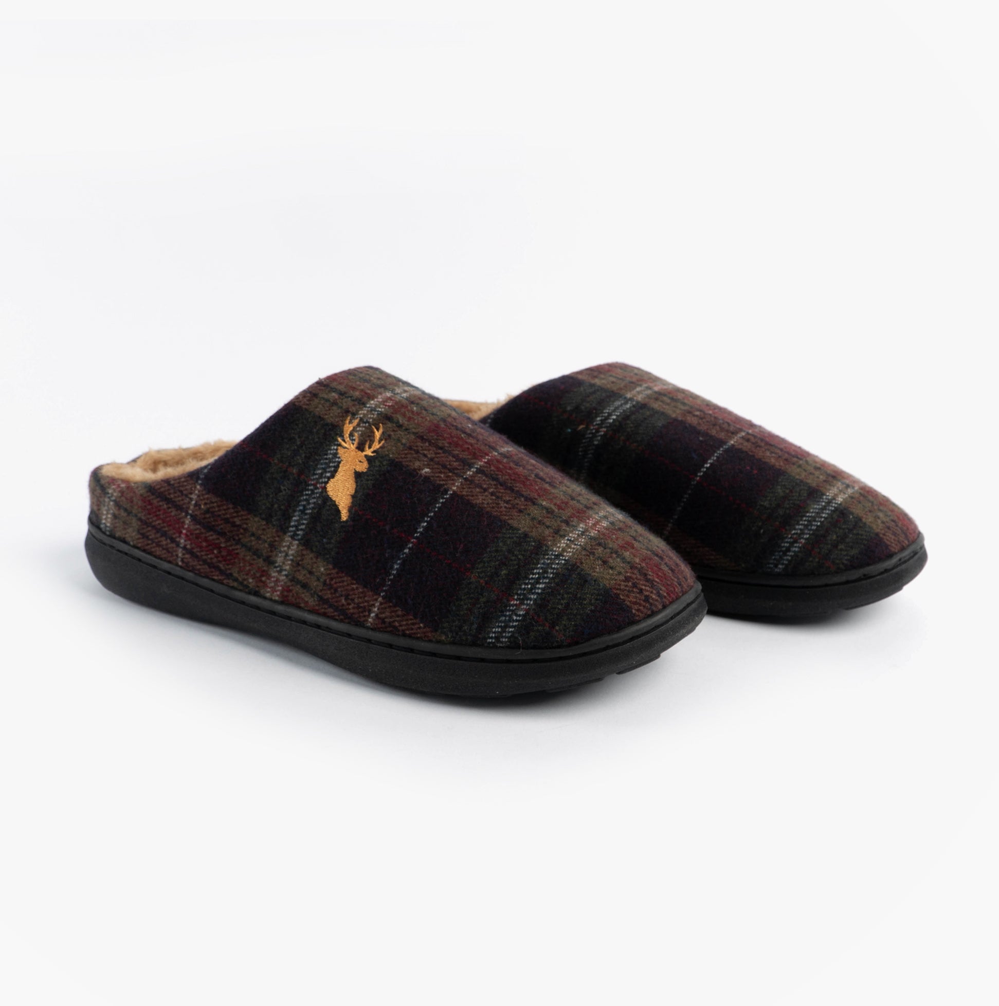 Jo & Joe NIDDERDALE Mens Mule Slippers Brown