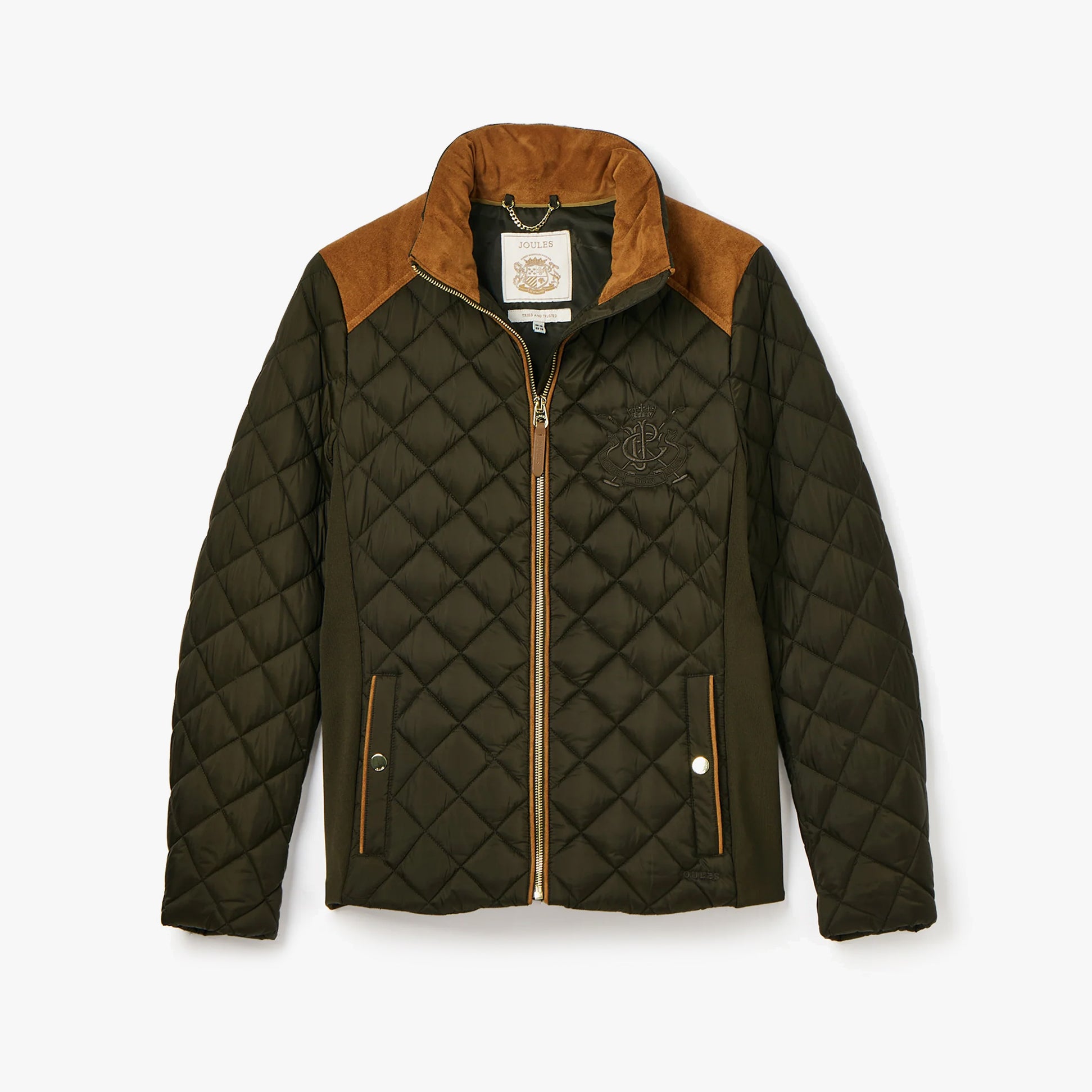 Joules BRAEMAR LUXE Womens Quilted Jacket Green