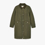 Joules ROSEWELL Womens Longline Quilted Showerproof Coat Green