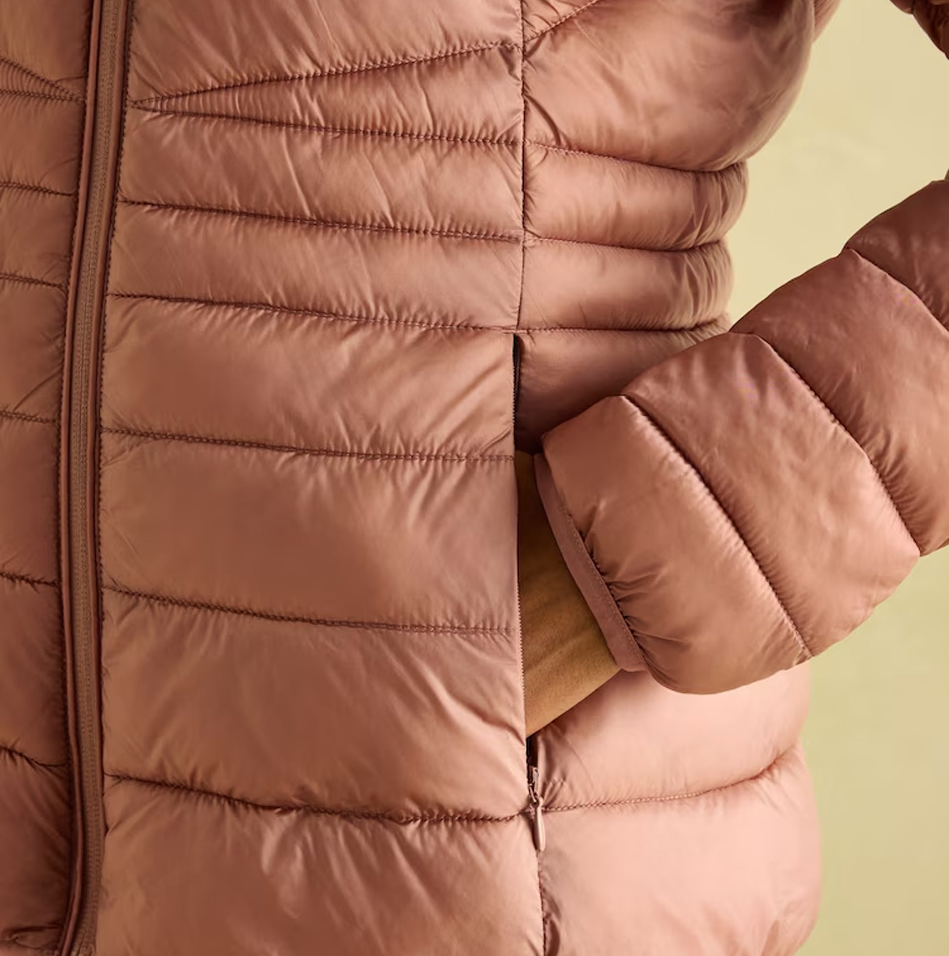 Joules KENLEY Womens Showerproof Hooded Puffer Jacket Pink