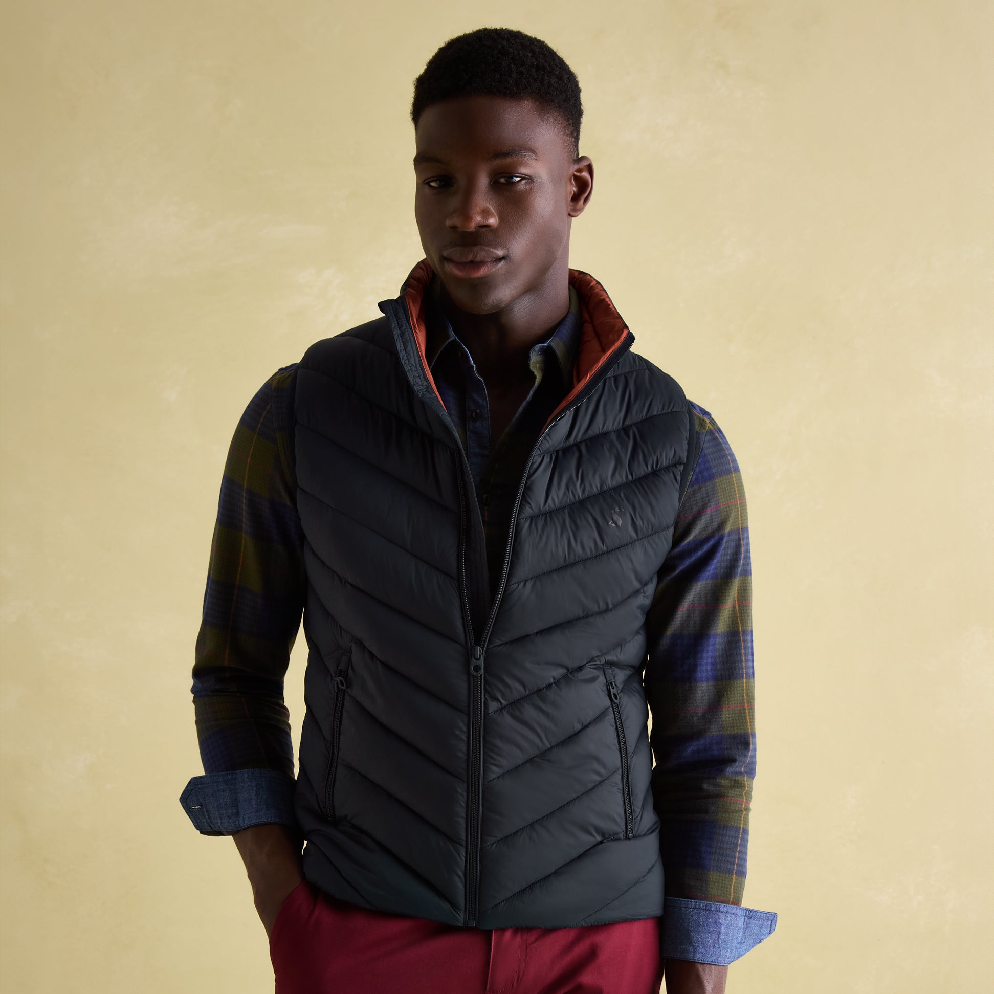 Joules GARRETT Mens Gilet Navy