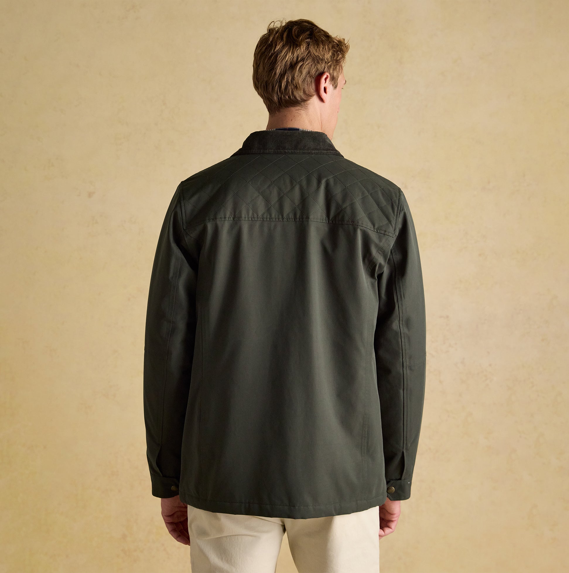 Joules FARLEIGH Mens Waterproof Midweight Country Coat Green