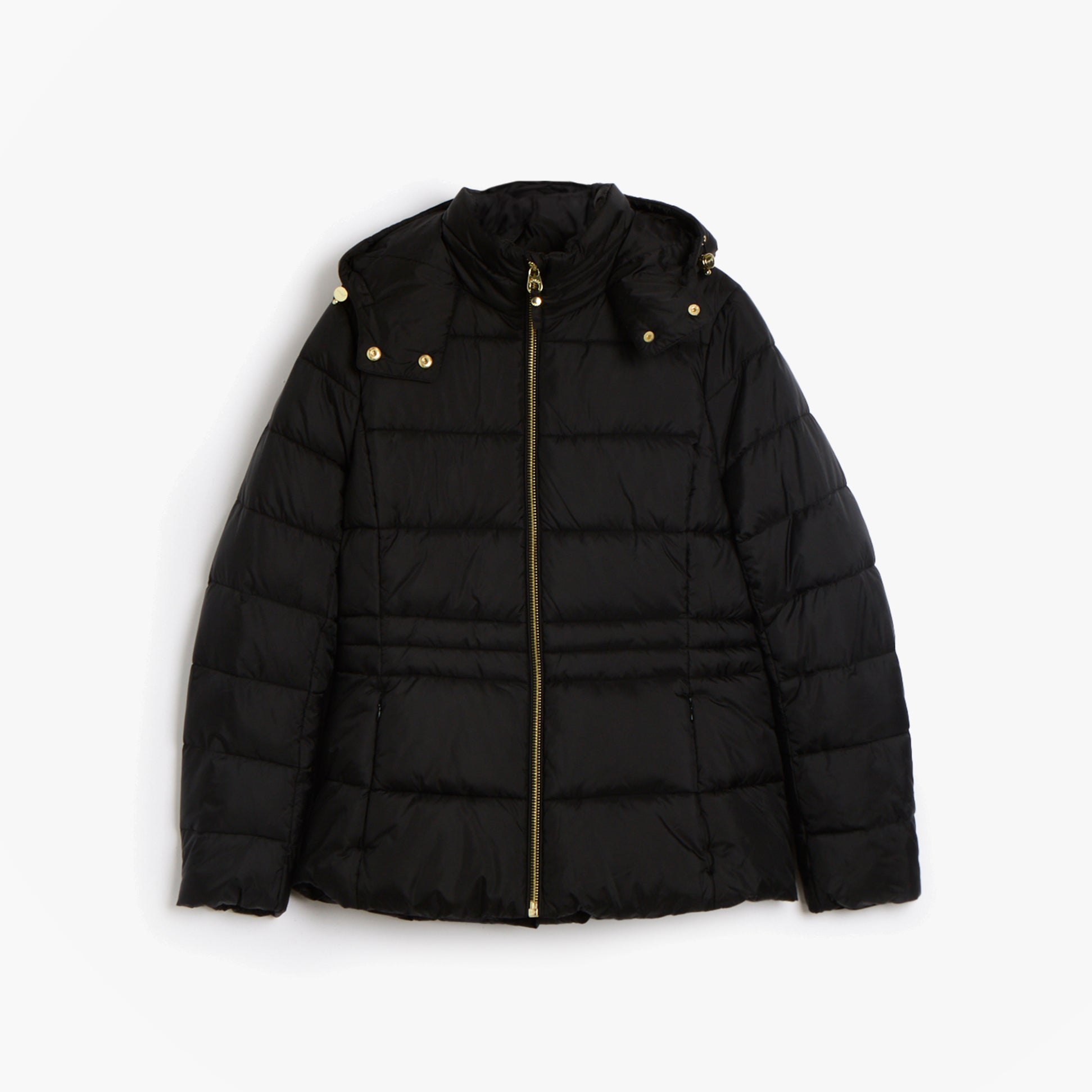 Joules HADLOW Womens Showerproof Padded Coat with Hood Black