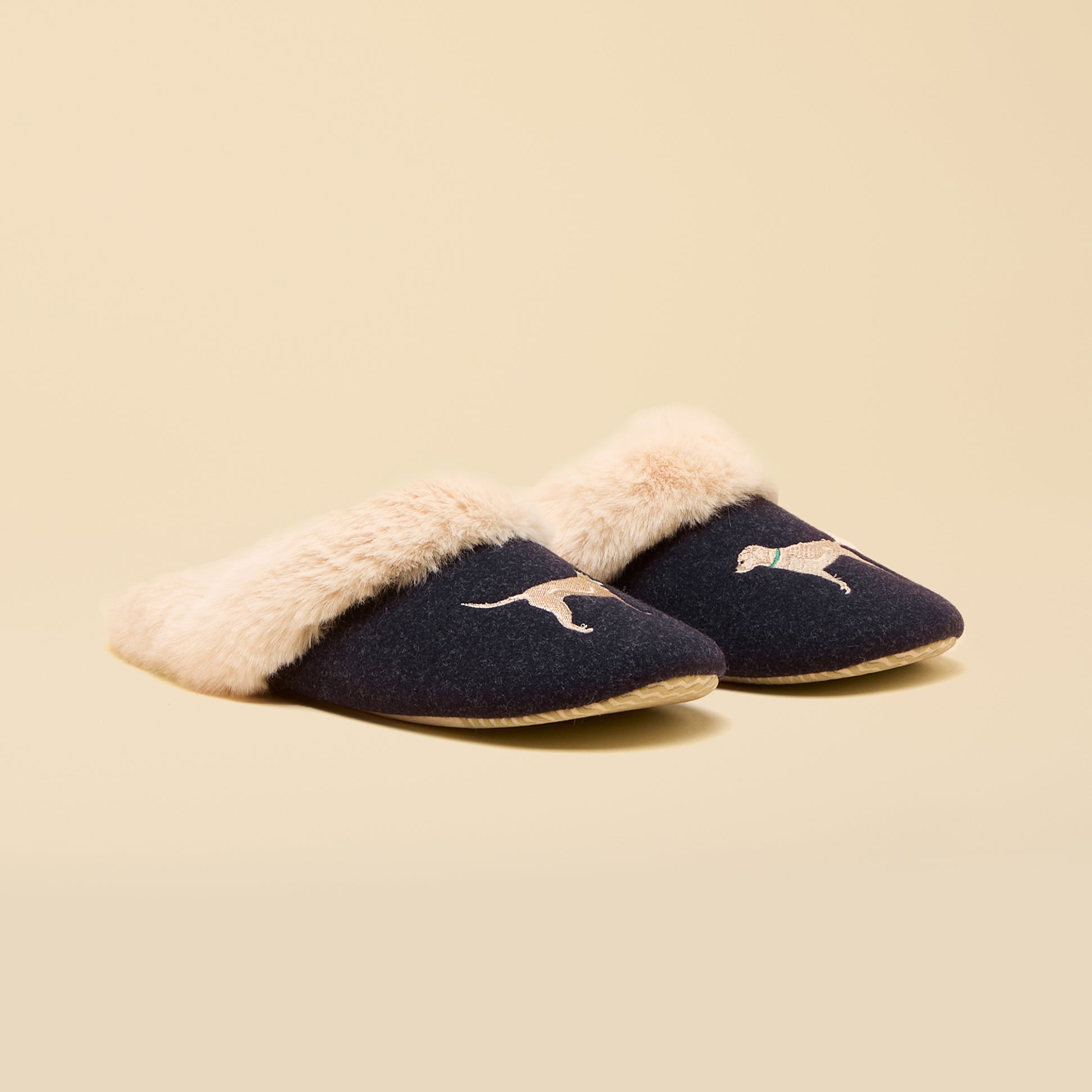 Joules SLIPPET Womens Mule Slippers Navy