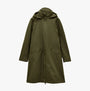 Joules RAINAWAY Womens Lightweight Waterproof Longline Raincoat with Hood Green