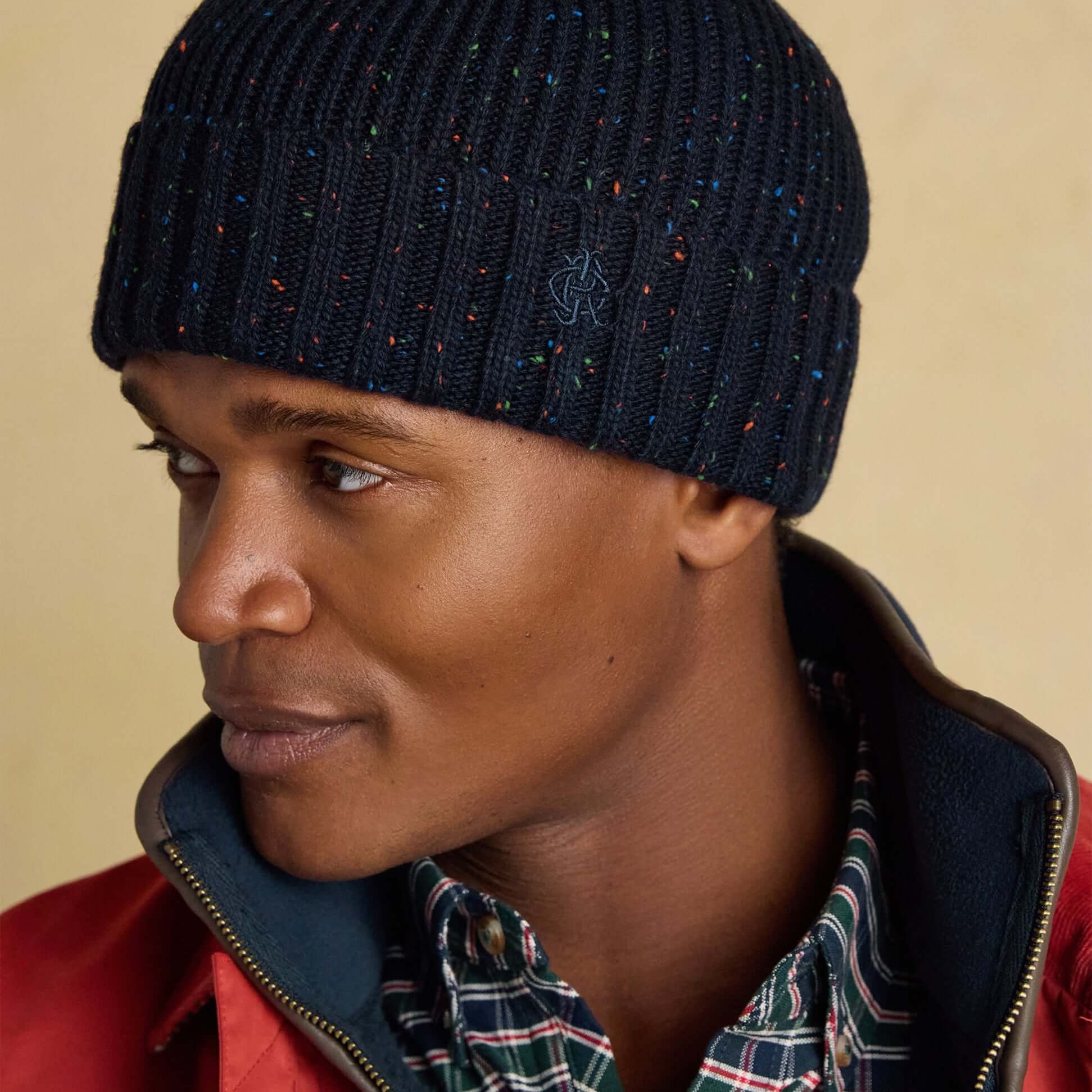 Joules HAMMOND Mens Beanie Navy