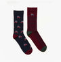 Joules KINGSBURY Mens Car Design Socks Red/Blue