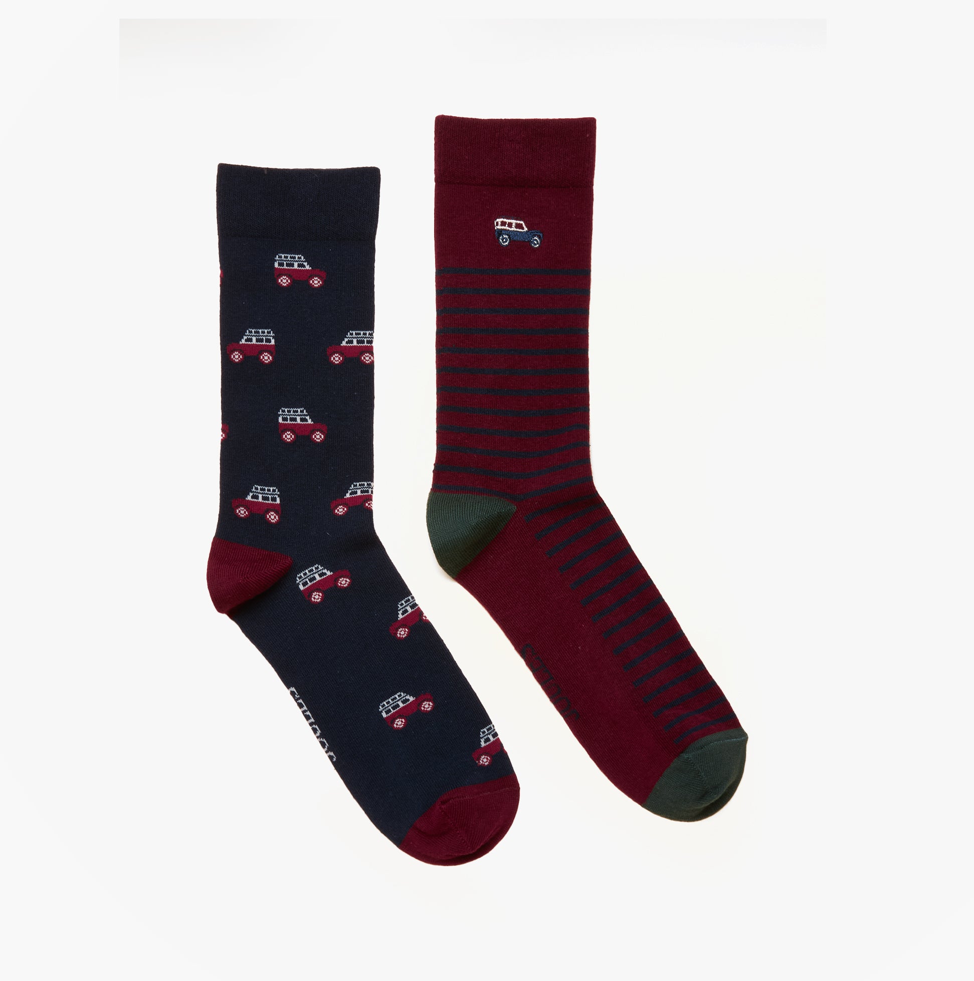 Joules KINGSBURY Mens Car Design Socks Red/Blue