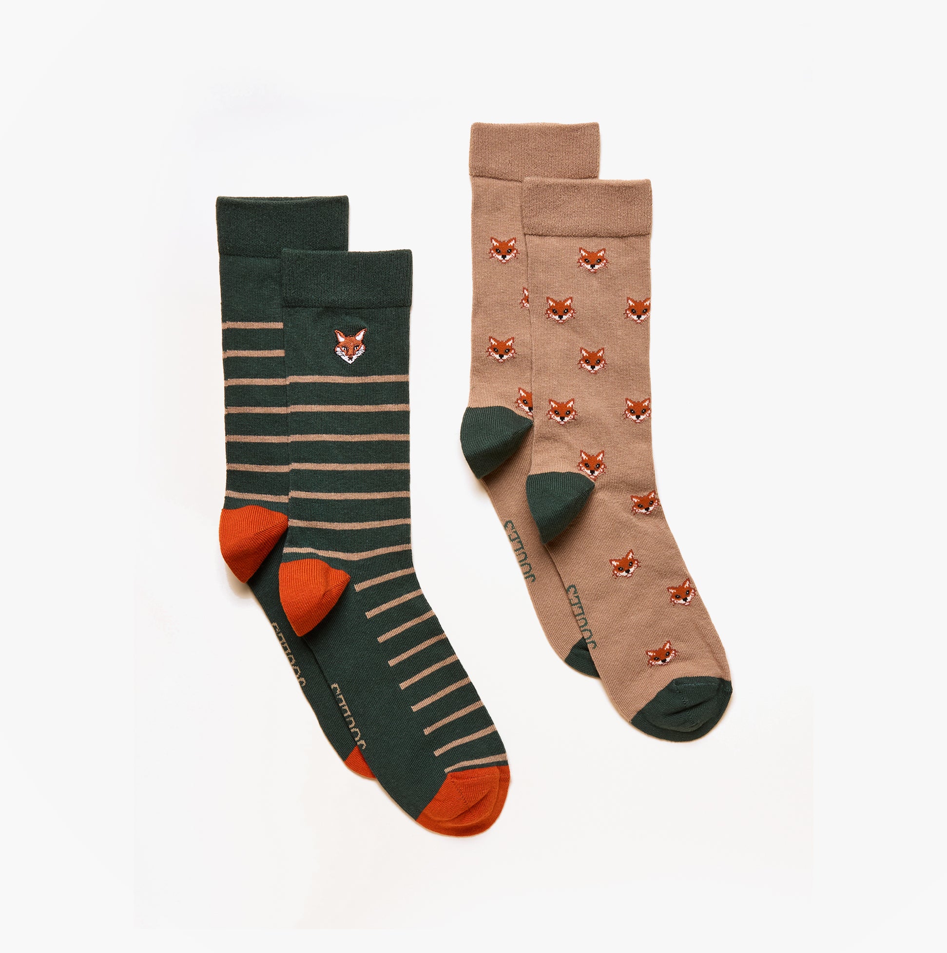 Joules KINGSBURY Mens Socks Green/Orange