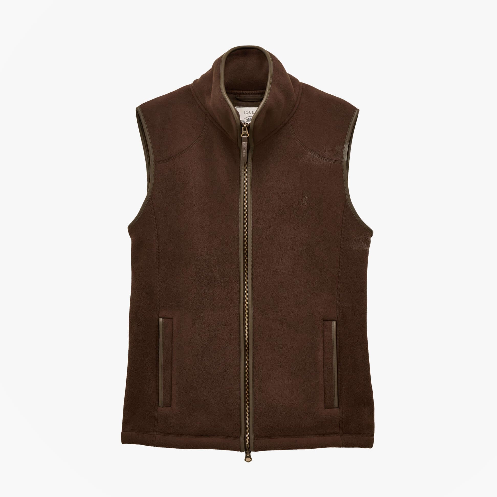 Joules HERITAGE FLEECE Mens Gilet Brown
