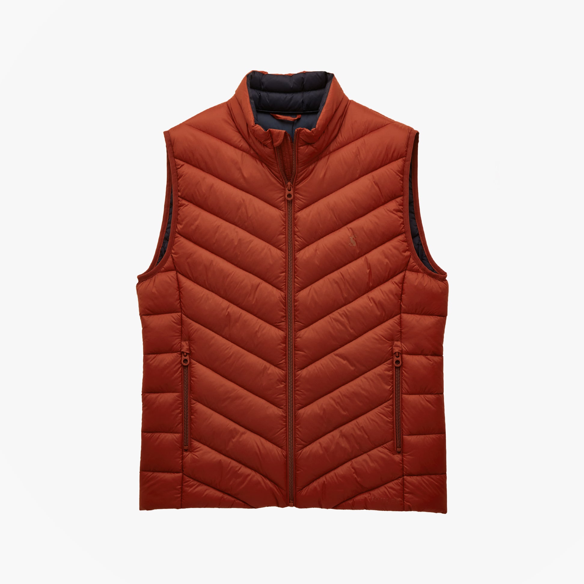 Joules GARRETT Mens Showerproof Padded Gilet Orange