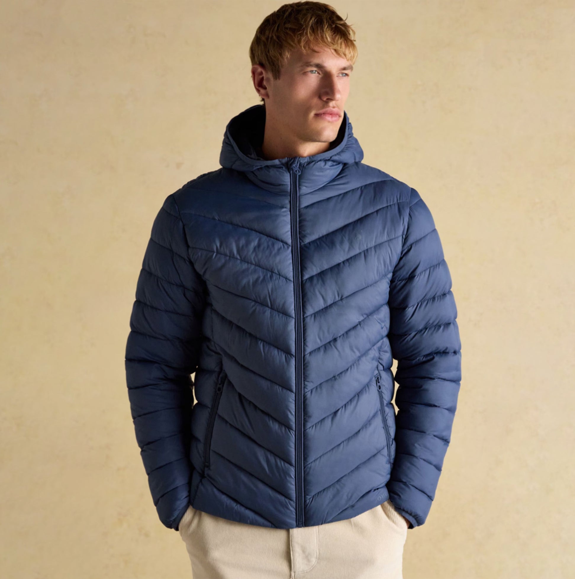 Joules Garrett Blue Showerproof Padded Jacket