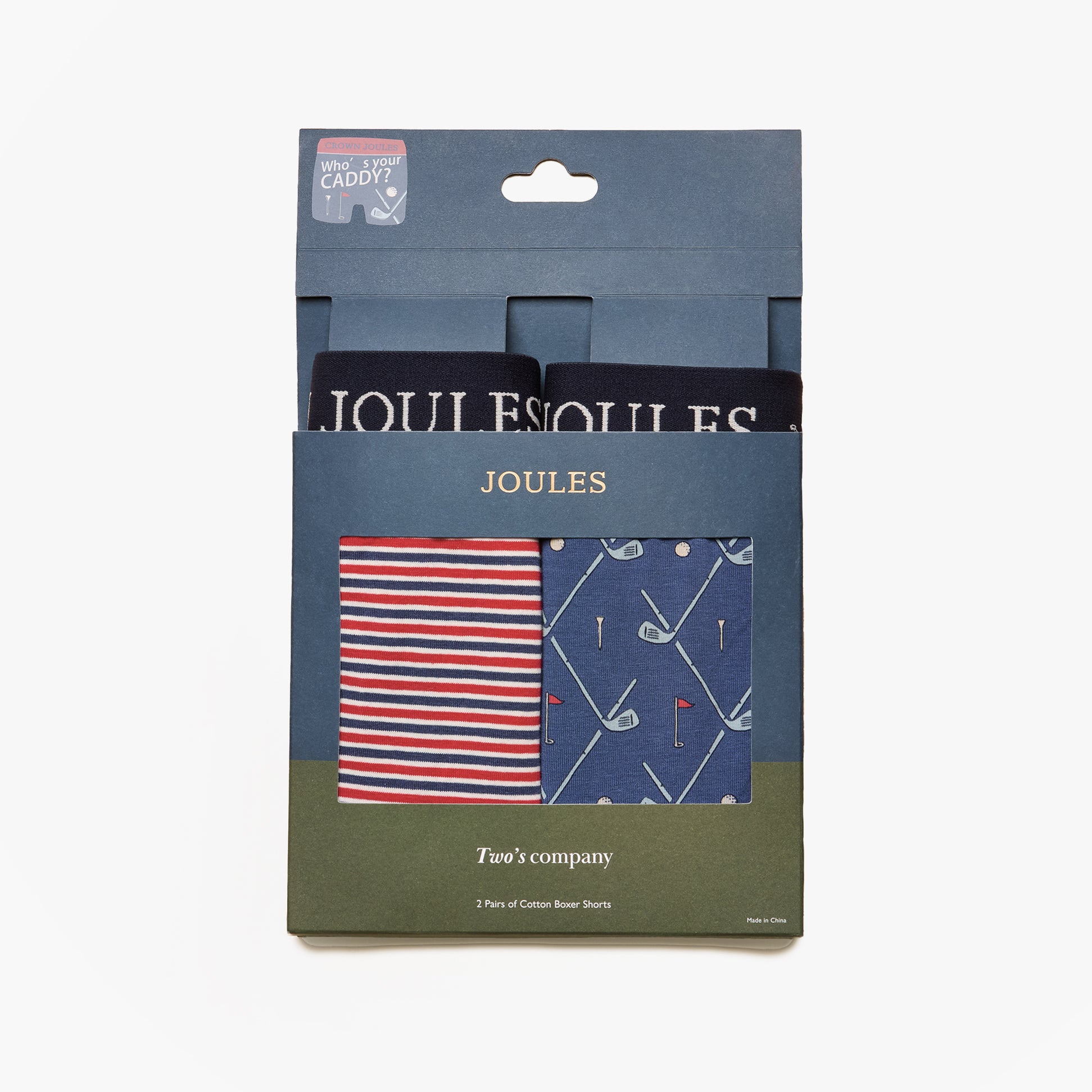 Joules Joules CROWN JOULES Mens Boxer Shorts Red/Blue