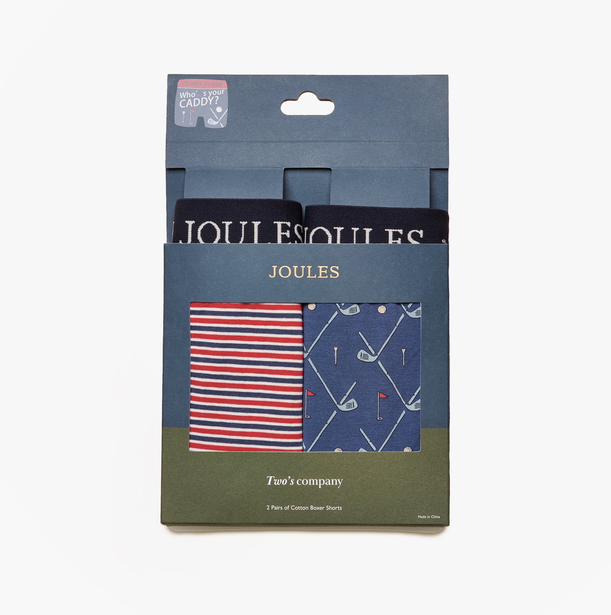 Joules Joules CROWN JOULES Mens Boxer Shorts Red/Blue