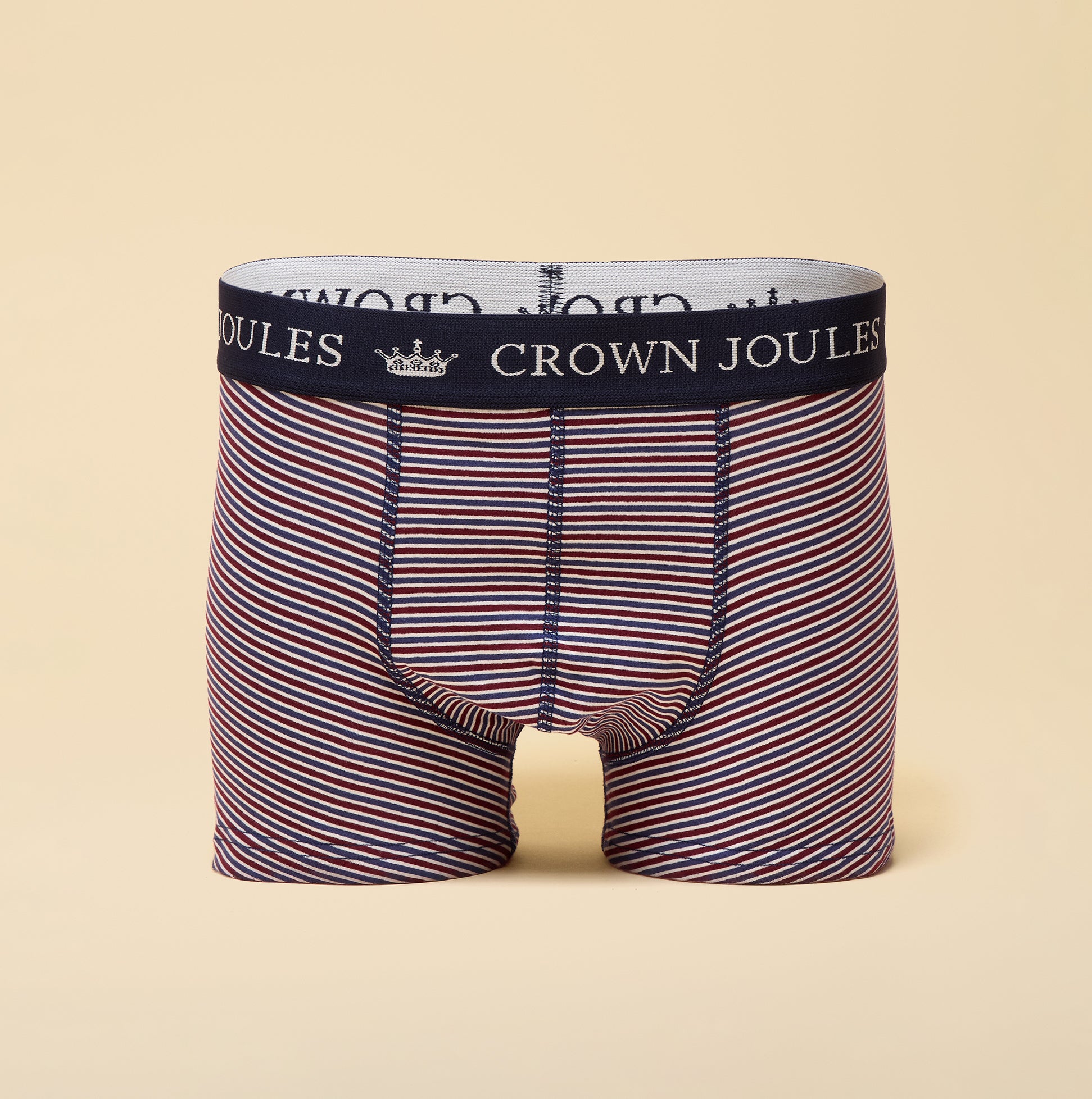 Joules Joules CROWN JOULES Mens Boxer Shorts Burgundy Red