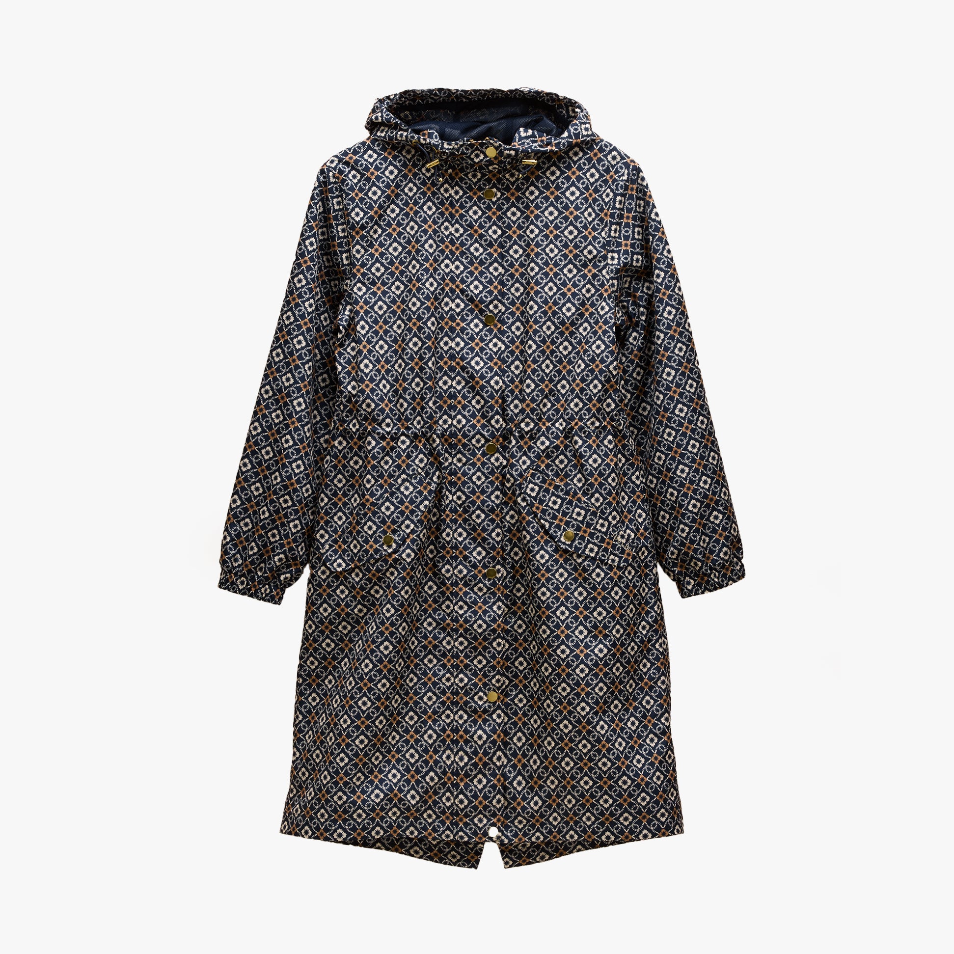 Joules Holkham Womens Waterproof Packable Raincoat With Hood Navy