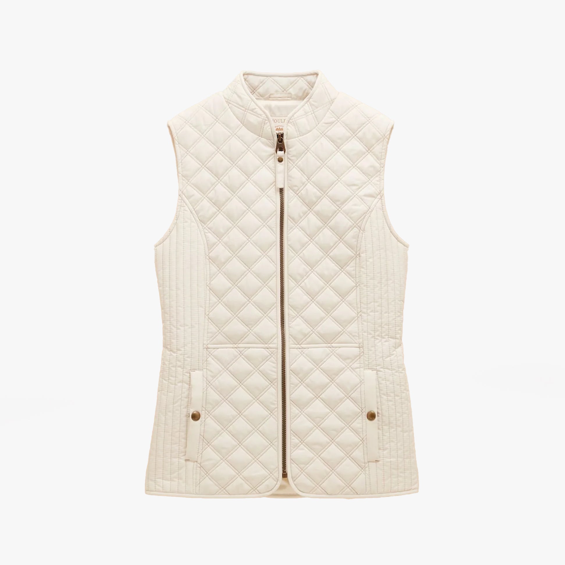 Joules MINX Womens Showerproof Quilted Gilet Cream