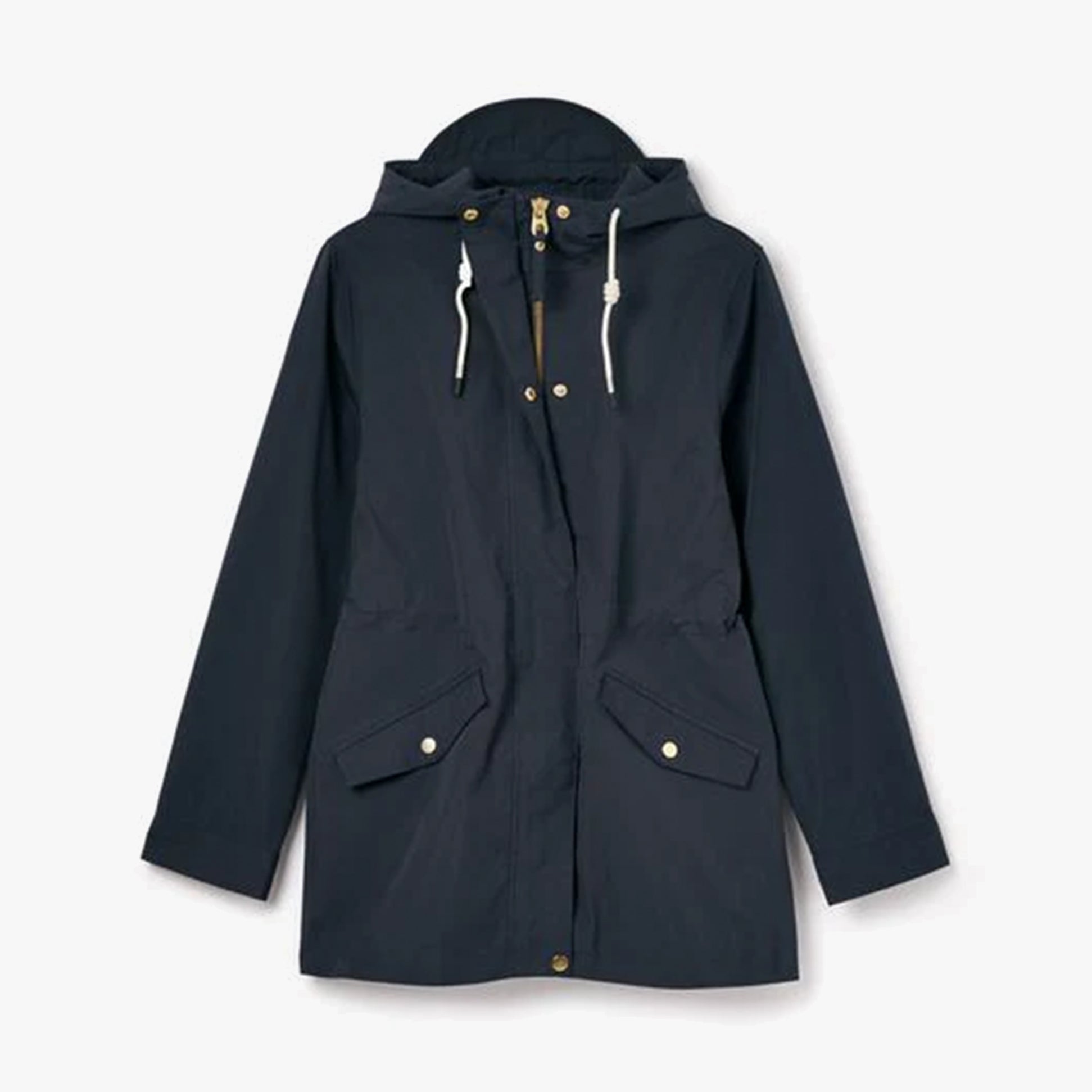 Joules PORTWELL Waterproof Hoodie Raincoat With Adjustable French Navy