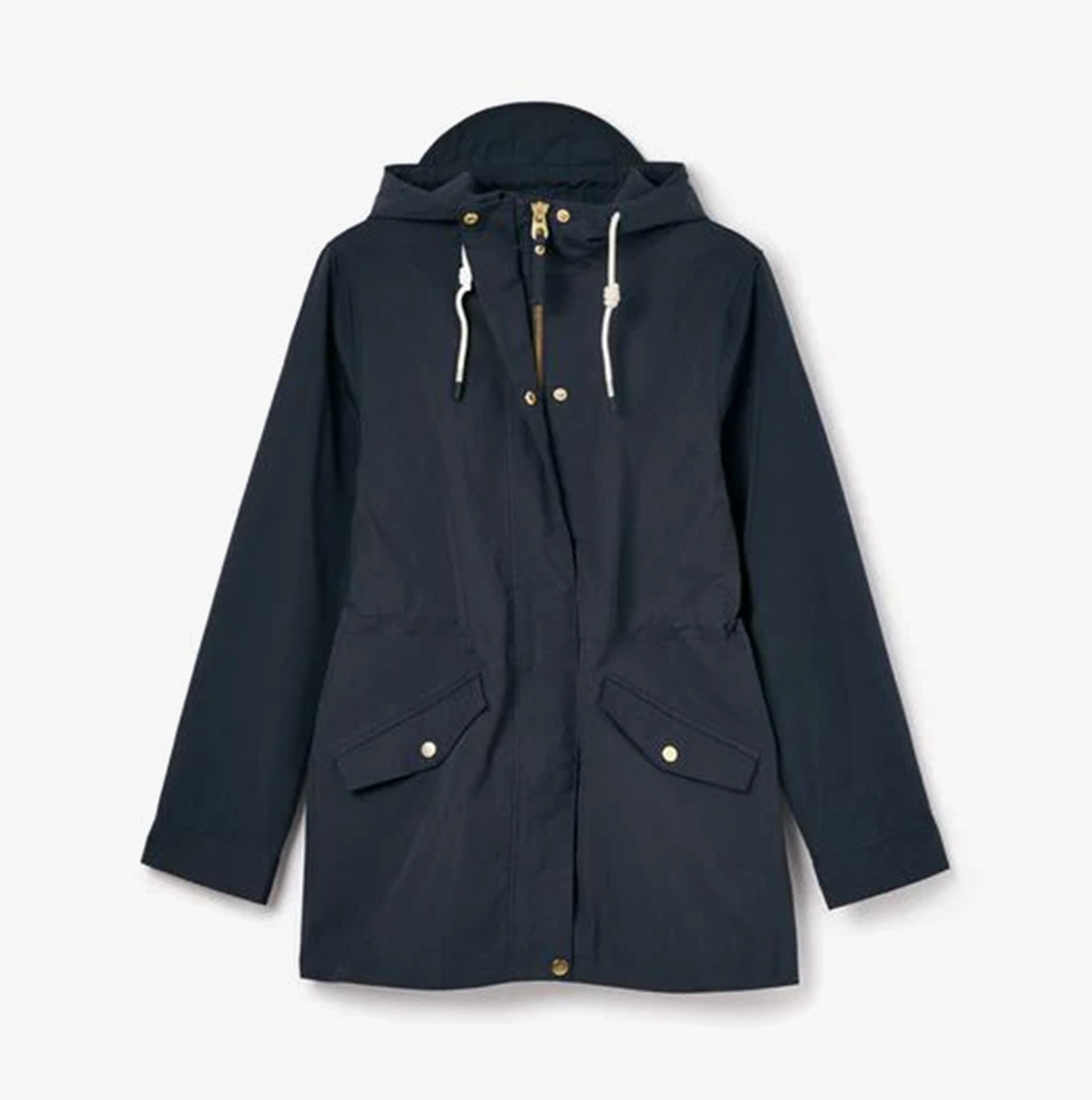 Joules PORTWELL Waterproof Hoodie Raincoat With Adjustable French Navy