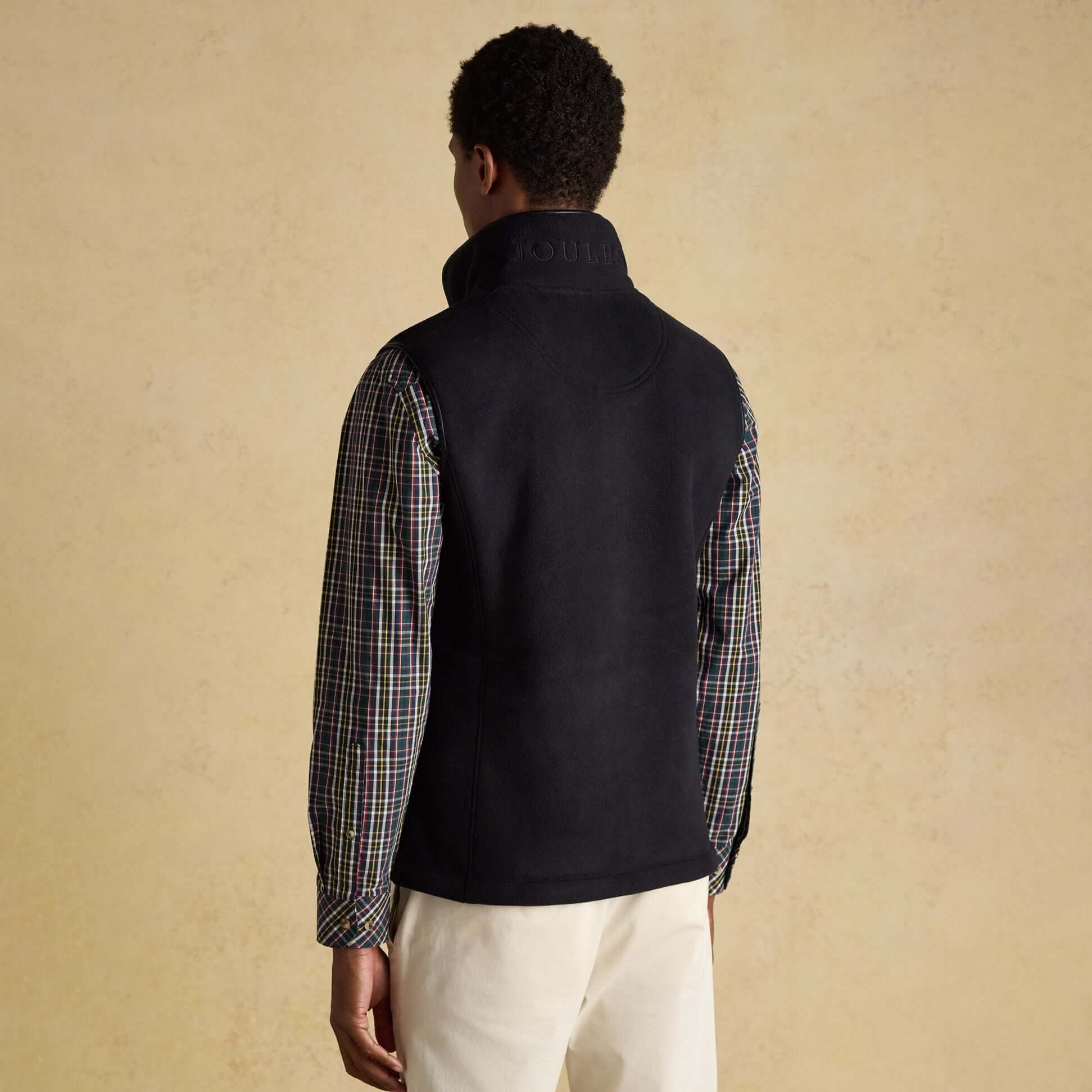 Joules HERITAGE FLEECE Mens Gilet Black