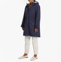 Joules PORTWELL Waterproof Hoodie Raincoat With Adjustable Waist Navy