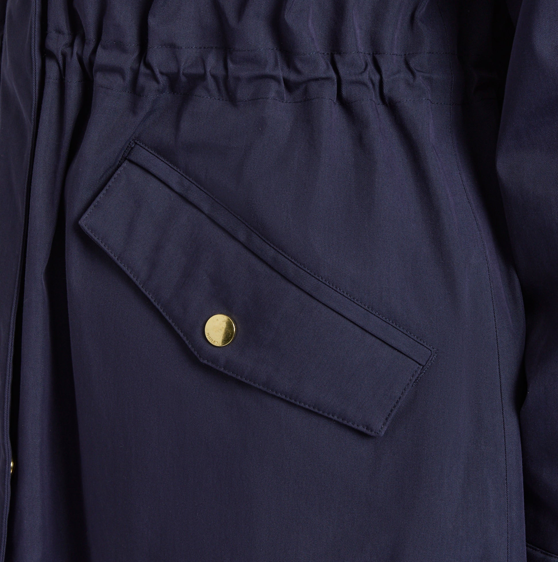 Joules PORTWELL Waterproof Hoodie Raincoat With Adjustable Waist Navy