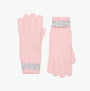 Joules Joules POPLEY STRIPE Womens Gloves Pink/Grey