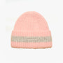 Joules POPLEY STRIPE Womens Beanie Pink/Grey