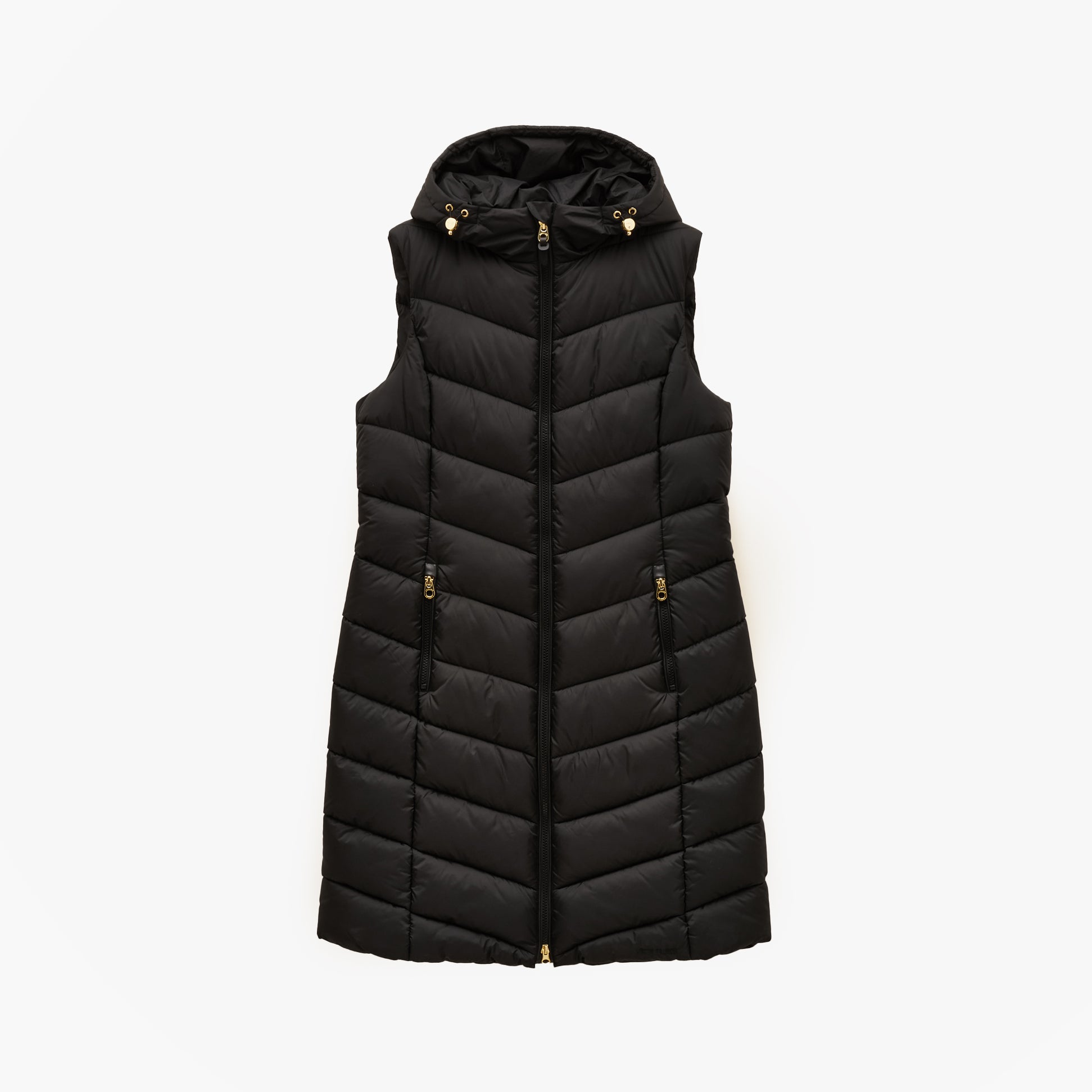 Joules MOORSDALE Womens Longline Showerproof Padded Gilet Black