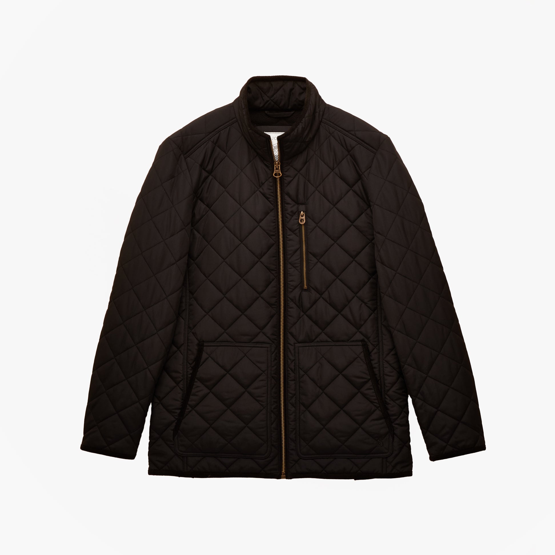 Joules MAYNARD Mens Diamond Quilted Jacket Black