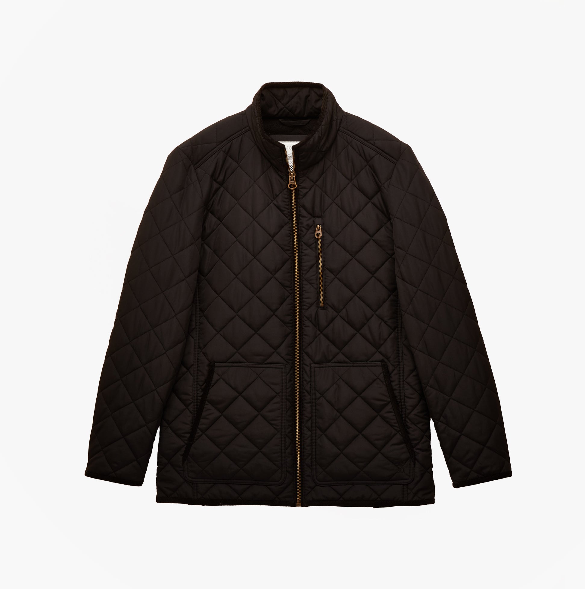 Joules MAYNARD Mens Diamond Quilted Jacket Black