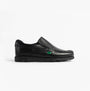 Kickers 114245 FRAGMA SLIP Boys School Shoes Black