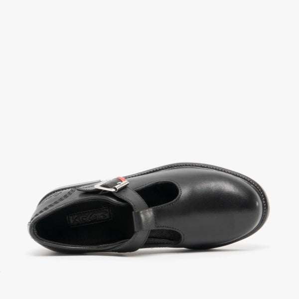 Kickers 114824 LACH Girls School Shoes Black