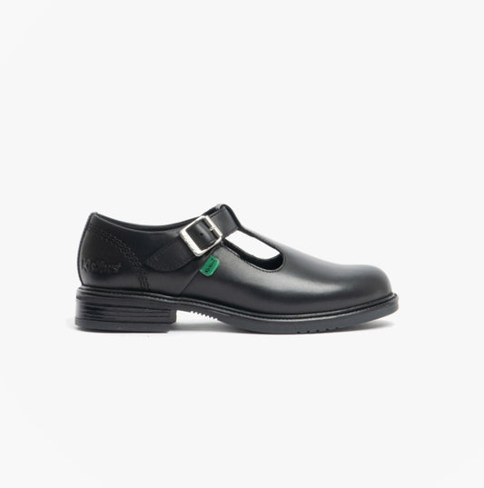 Kickers 114838 LACH Girls School Shoes Black